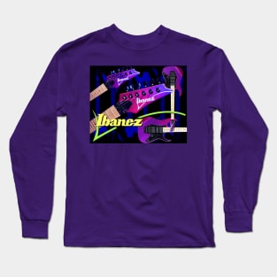 Purple Guitars Long Sleeve T-Shirt